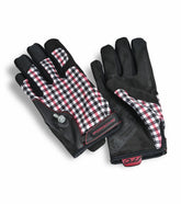 Porsche Classic Assembly Gloves in Red Pepita