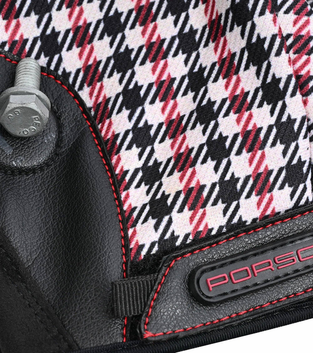 Porsche Classic Assembly Gloves in Red Pepita