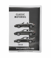 Porsche Classic Motoroil Tin Sign | 5W50